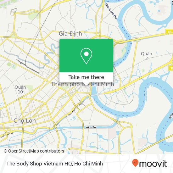 The Body Shop Vietnam HQ map