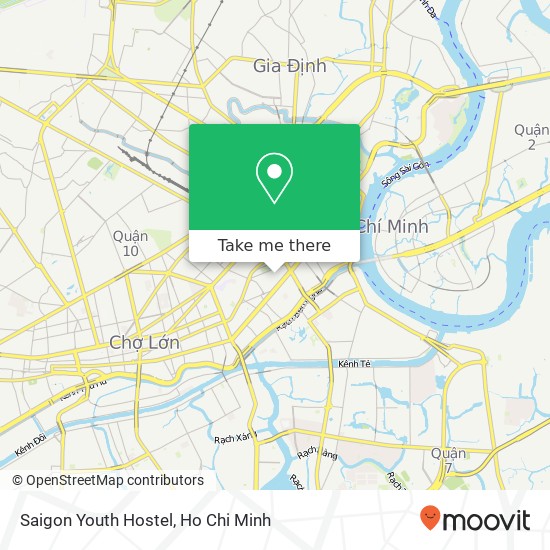 Saigon Youth Hostel map