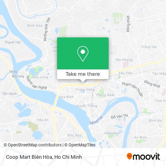 Coop Mart Biên Hòa map