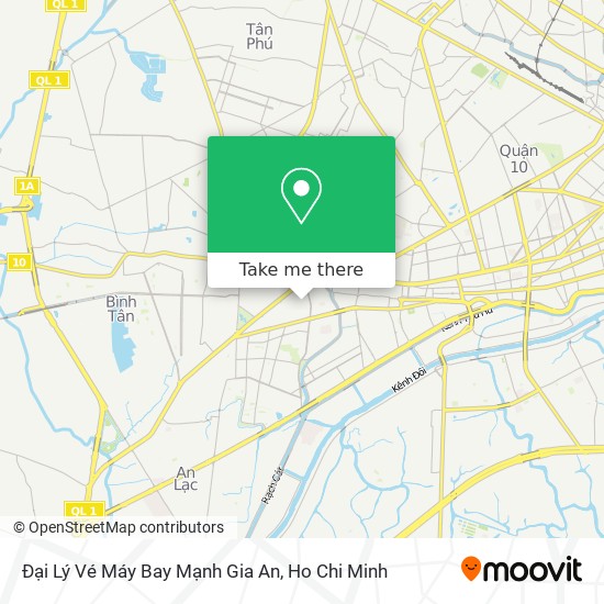 Đại Lý Vé Máy Bay Mạnh Gia An map