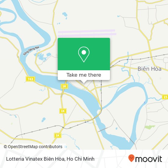 Lotteria Vinatex Biên Hòa map