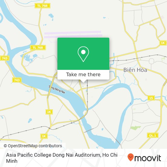 Asia Pacific College Dong Nai Auditorium map