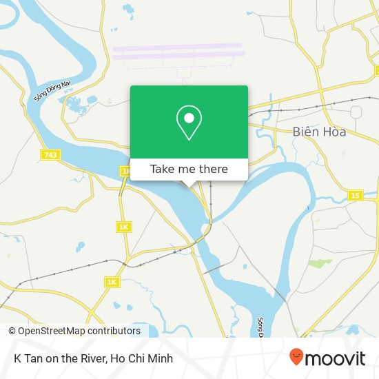 K Tan on the River map