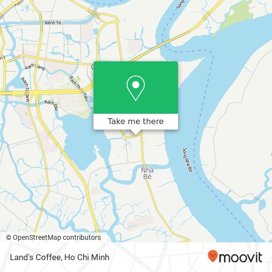 Land's Coffee map