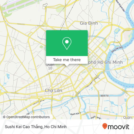 Sushi Kei Cao Thắng map