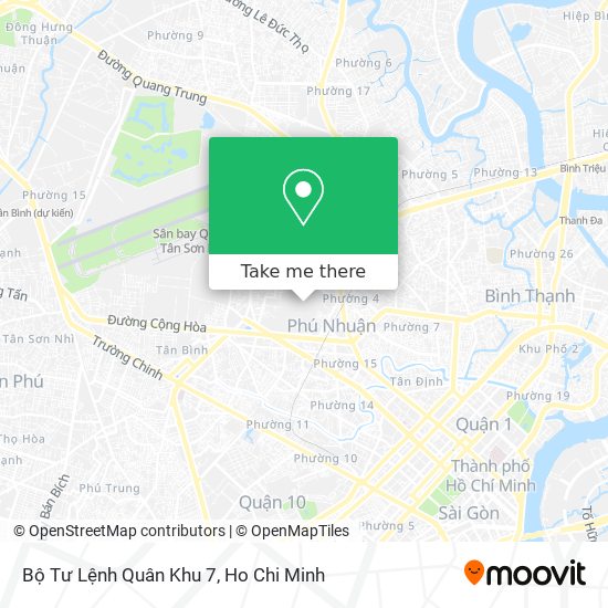 Bộ Tư Lệnh Quân Khu 7 map