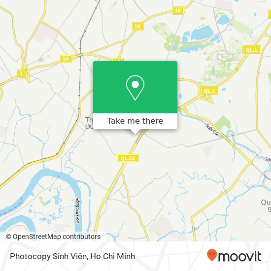 Photocopy Sinh Viên map