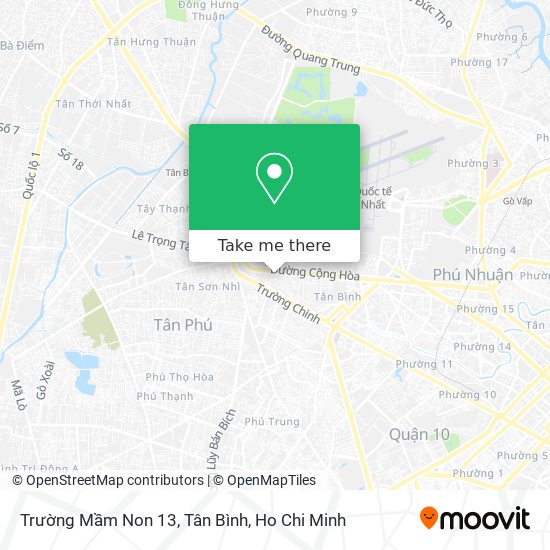 Trường Mầm Non 13, Tân Bình map