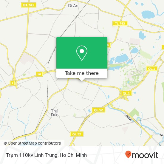 Trạm 110kv Linh Trung map