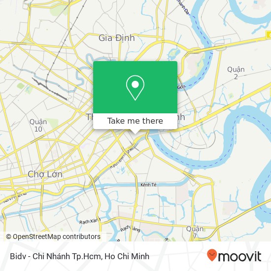 Bidv - Chi Nhánh Tp.Hcm map
