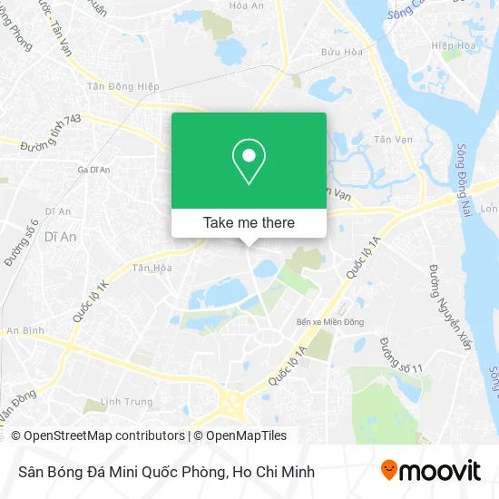 Sân Bóng Đá Mini Quốc Phòng map