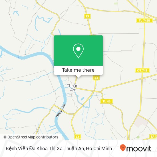 Bệnh Viện Đa Khoa Thị Xã Thuận An map