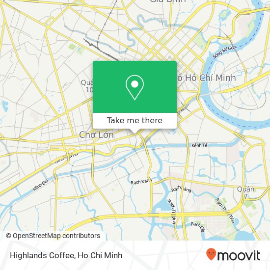 Highlands Coffee map