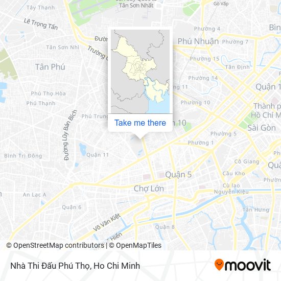 Nhà Thi Đấu Phú Thọ map