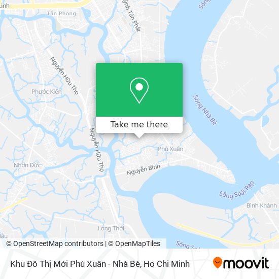 Khu Đô Thị Mới Phú Xuân - Nhà Bè map