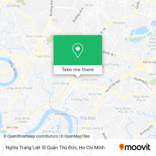 Nghĩa Trang Liệt Sĩ Quận Thủ Đức map