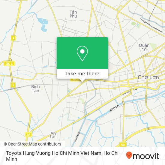 Toyota Hung Vuong Ho Chi Minh Viet Nam map