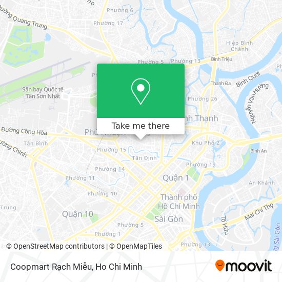 Coopmart Rạch Miễu map