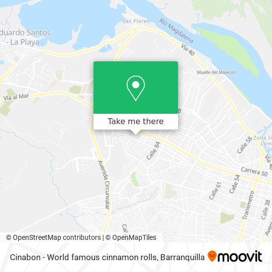 Cinabon - World famous cinnamon rolls map