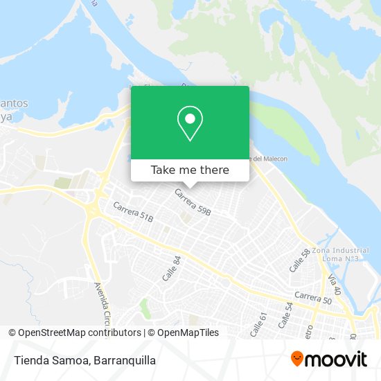 Tienda Samoa map