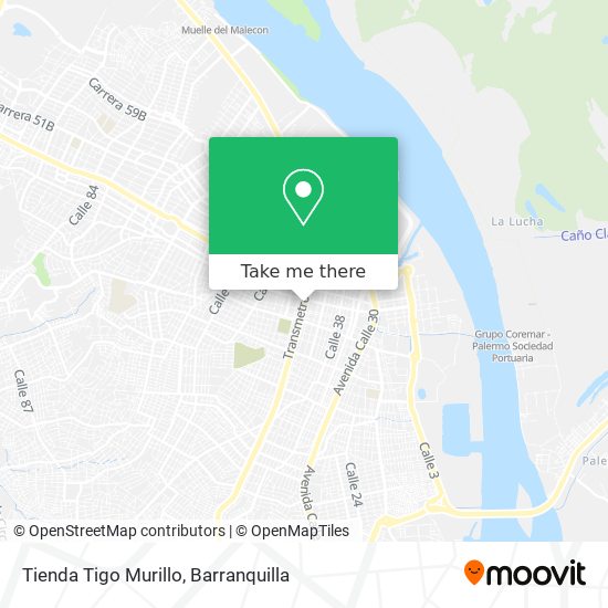 Tienda Tigo Murillo map