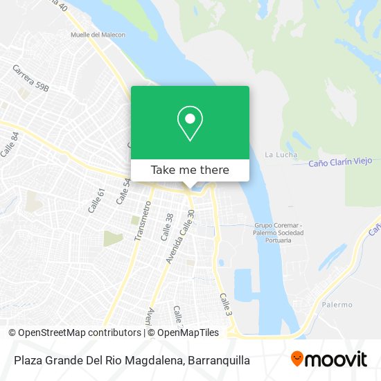 Plaza Grande Del Rio Magdalena map