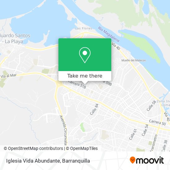 Mapa de Iglesia Vida Abundante