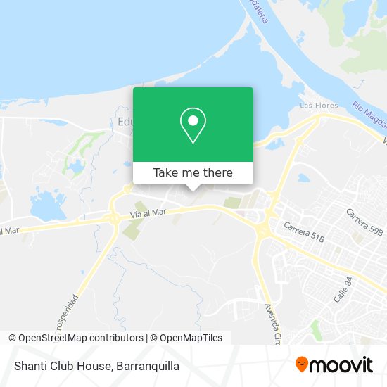 Shanti Club House map