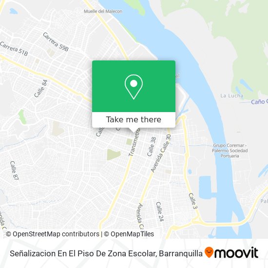 Señalizacion En El Piso De Zona Escolar map