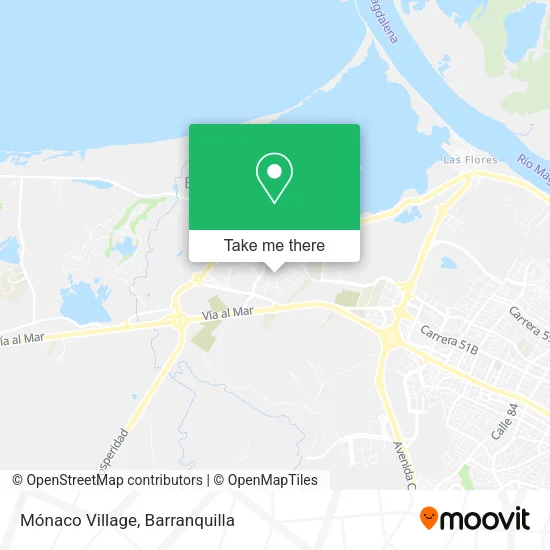 Mónaco Village map