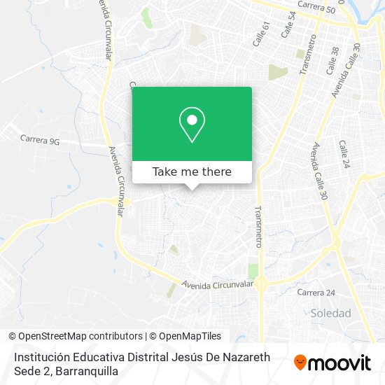 Institución Educativa Distrital Jesús De Nazareth Sede 2 map