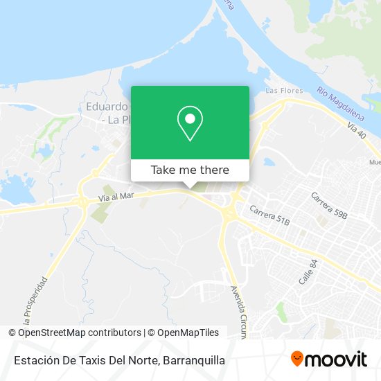 Estación De Taxis Del Norte map