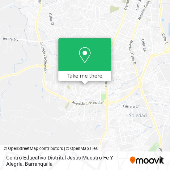 Mapa de Centro Educativo Distrital Jesús Maestro Fe Y Alegría