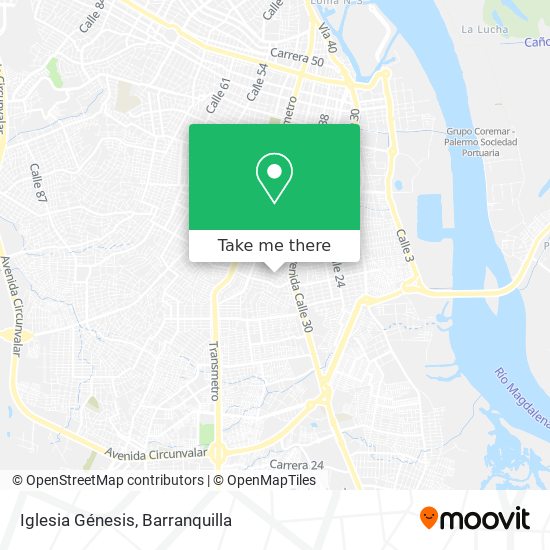 Mapa de Iglesia Génesis