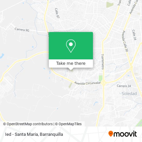 Ied - Santa María map