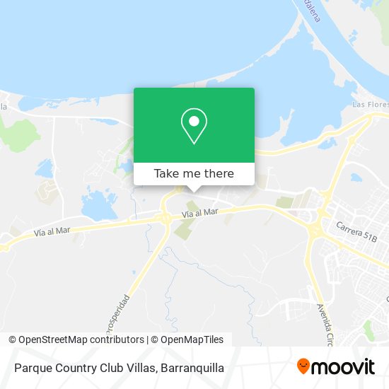 Parque Country Club Villas map