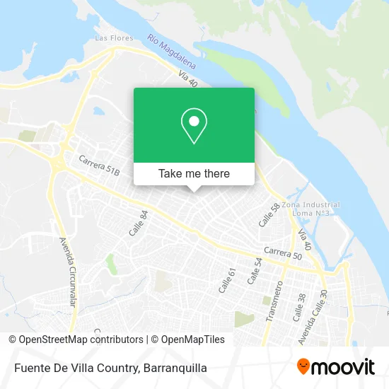 Fuente De Villa Country map