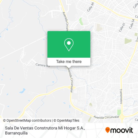 Mapa de Sala De Ventas Construtora Mi Hogar S.A.