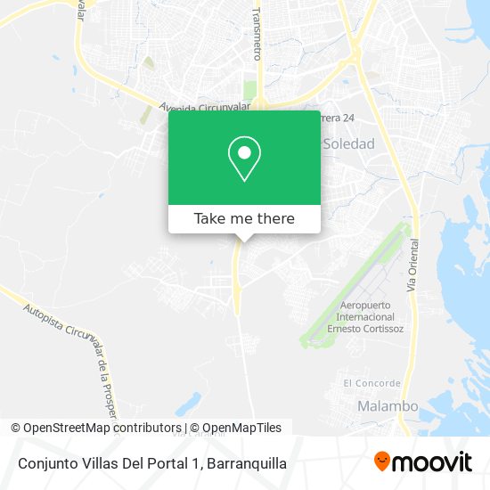 Mapa de Conjunto Villas Del Portal 1