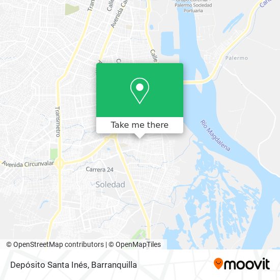 Mapa de Depósito Santa Inés