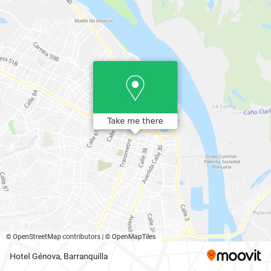 Hotel Génova map