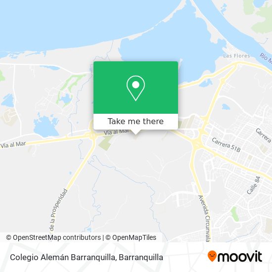 Mapa de Colegio Alemán Barranquilla