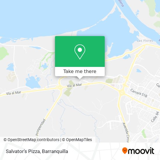 Salvator's Pizza map