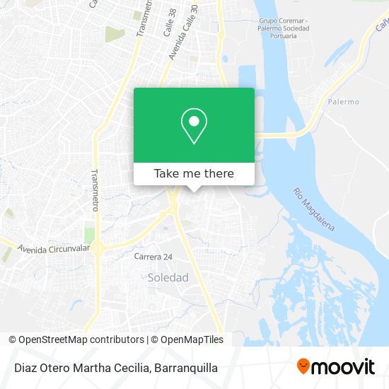 Diaz Otero Martha Cecilia map