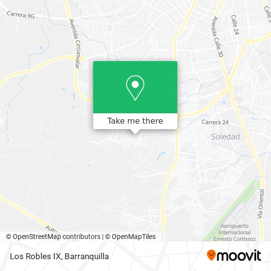 Los Robles IX map