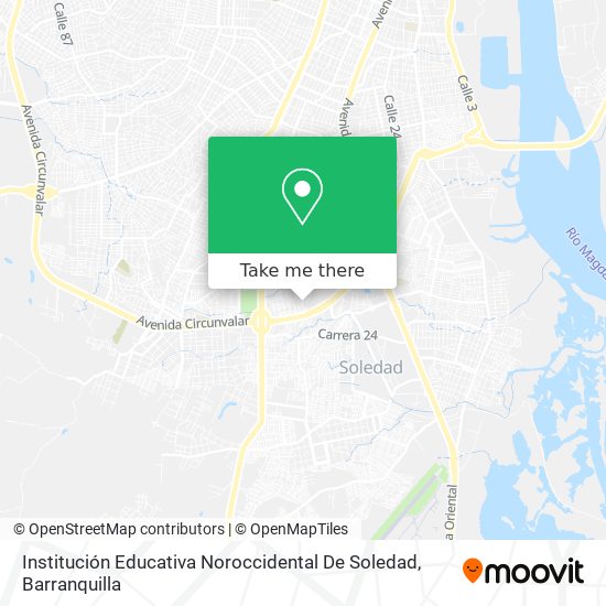 Institución Educativa Noroccidental De Soledad map