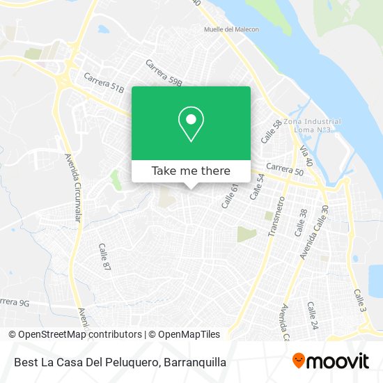 Mapa de Best La Casa Del Peluquero