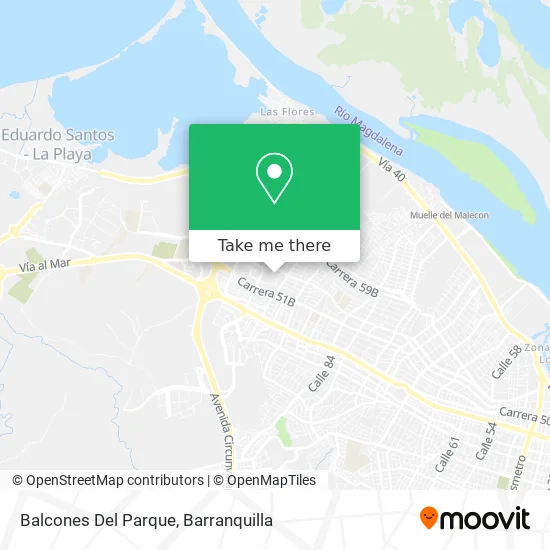 Balcones Del Parque map