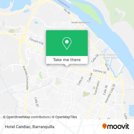 Hotel Candiac map