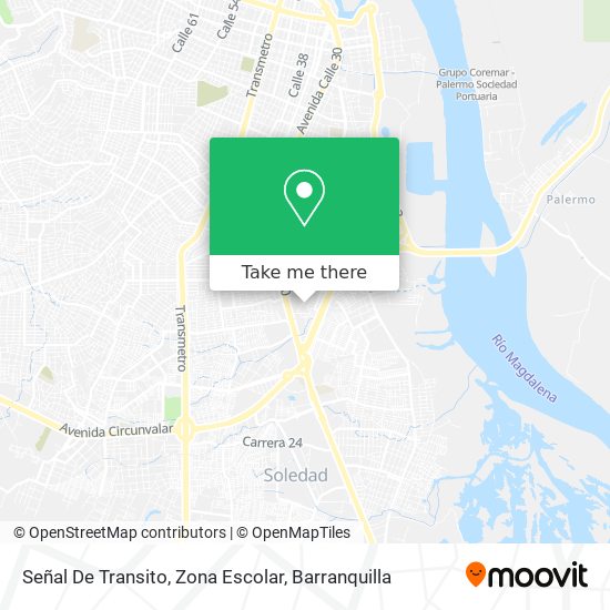 Señal De Transito, Zona Escolar map